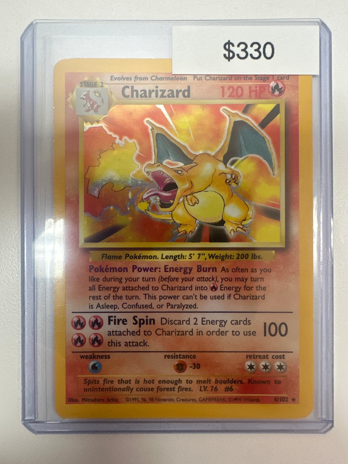 Pokemon Charizard Holo 4/102