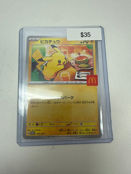 Pokemon Japanese Pikachu Mcdonald’s #020/m-p