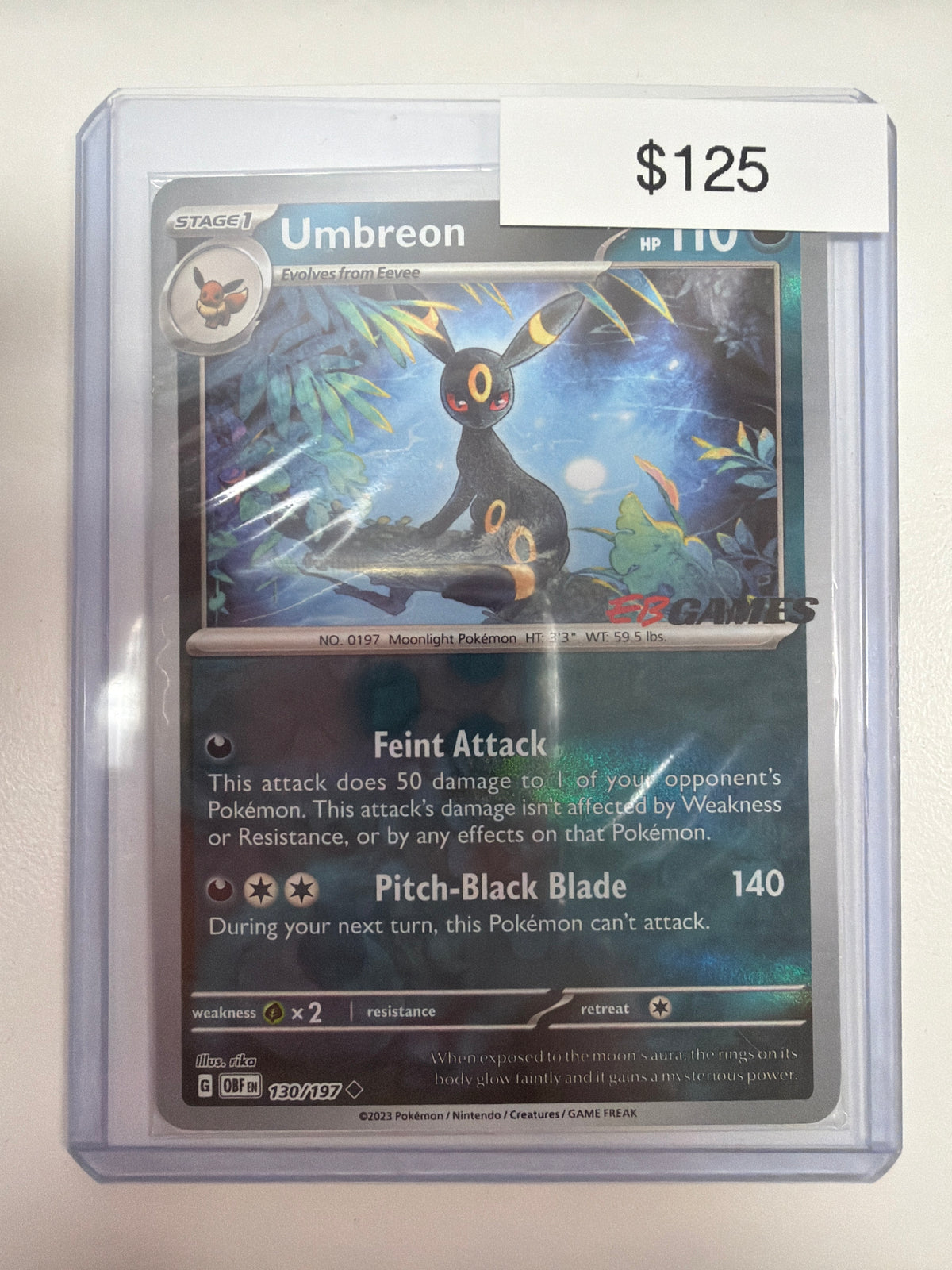 Pokemon Umbreon EB Games Stamp 130/197