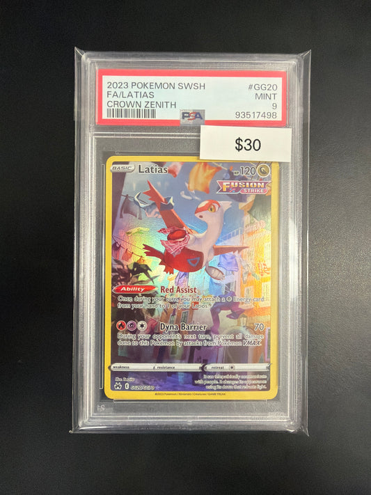 Pokemon Latios GG20 PSA 9