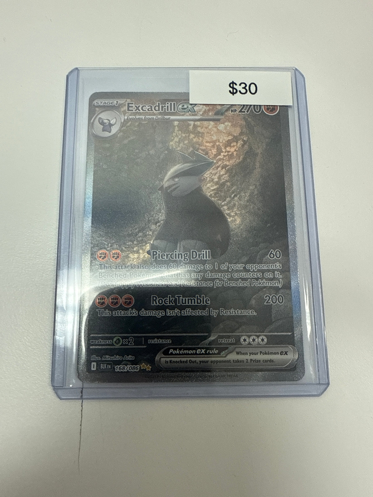 Pokemon Black Bolt Excadrill Ex #168/086