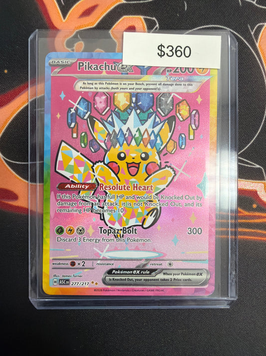 Pokemon Ascended Heroes Pikachu EX 277/217