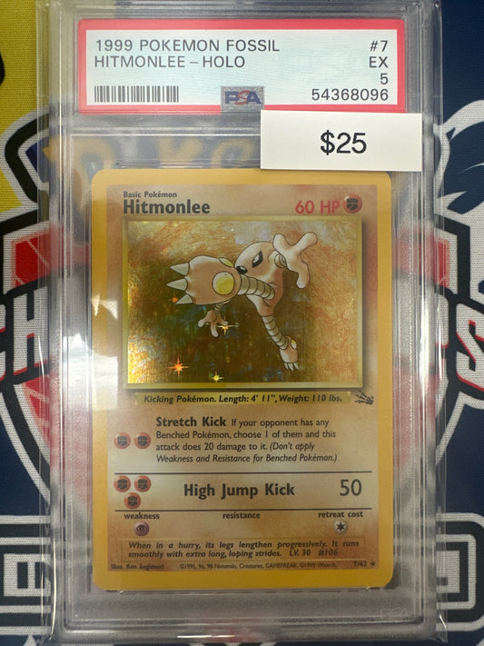 Pokemon Hitmonlee Holo 7/62 PSA 5
