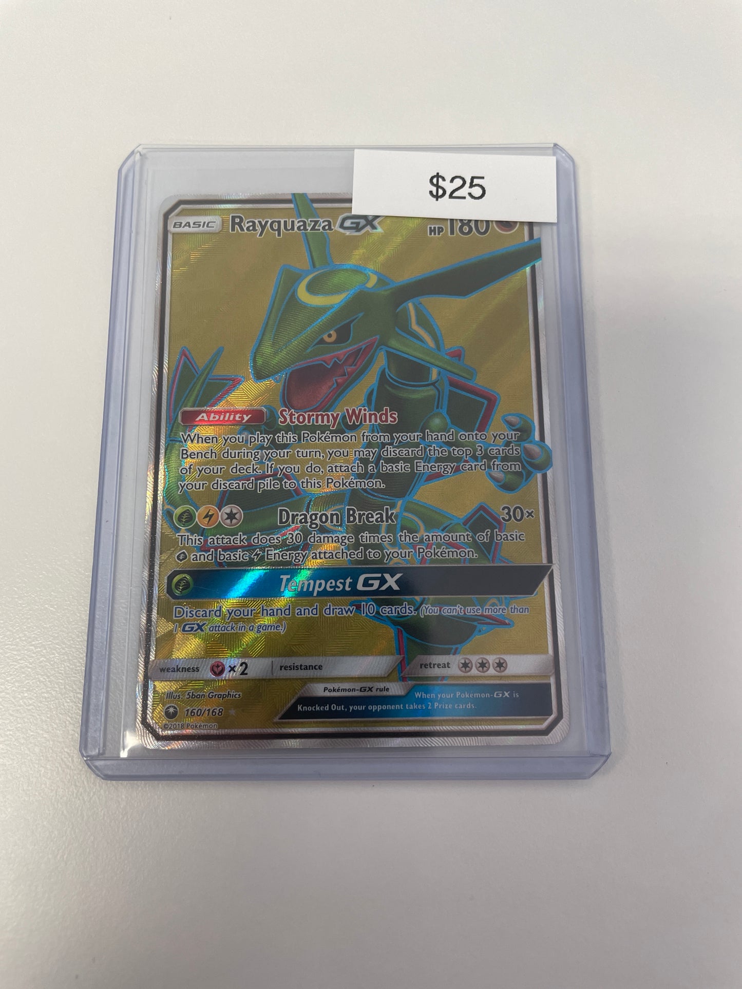 2018 Rayquaza GX #160/168