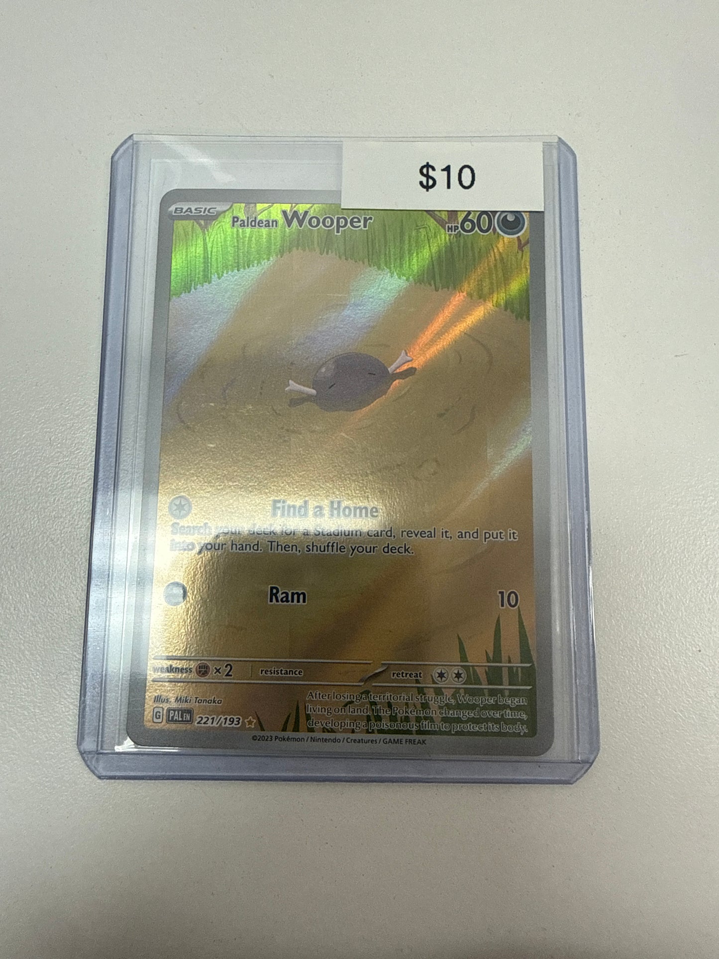Pokemon Paldean Wooper #221/193