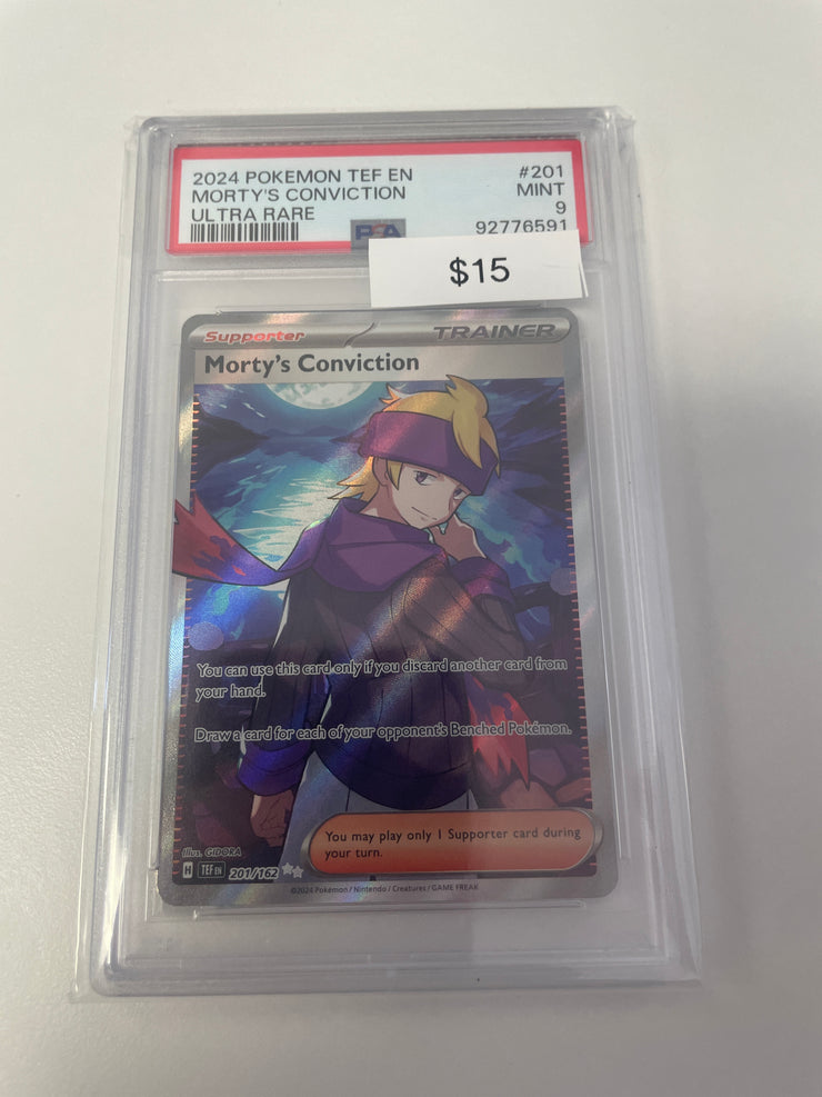 Pokemon Morty’s Conviction Ultra Rare 