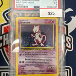 Pokemon Base Set 2 Mewtwo Holo 10/130 PSA 5