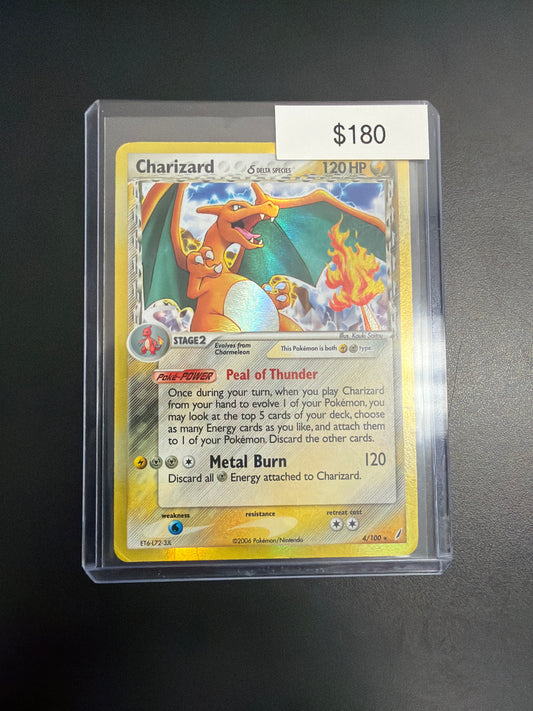 Pokemon Delta Species Reverse Holo Charizard #4/100