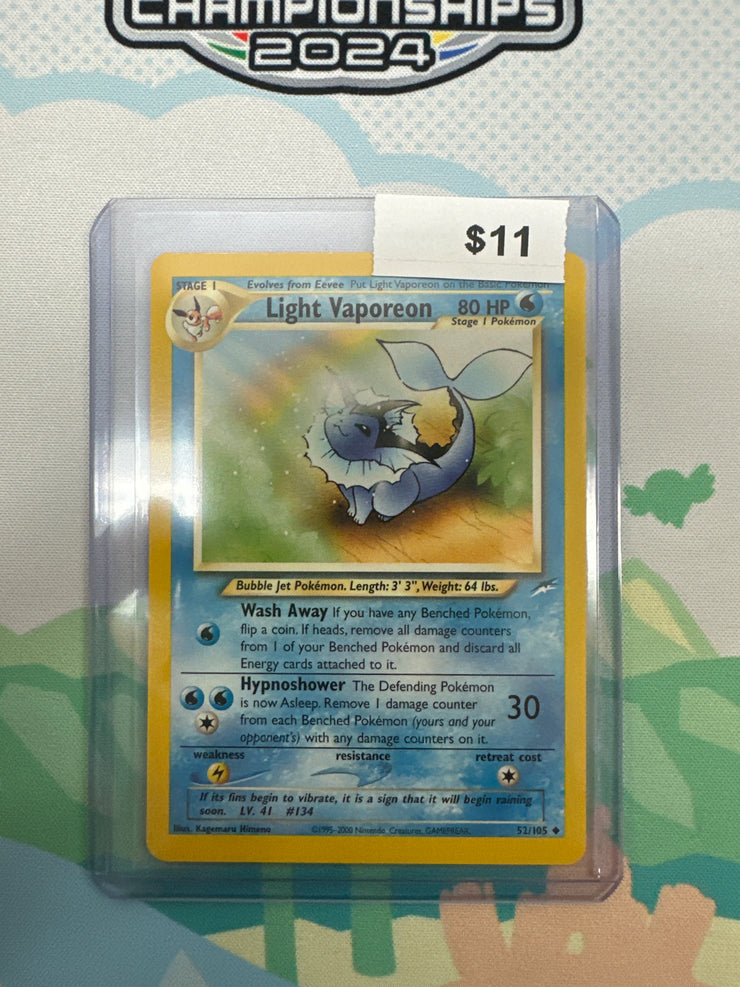 Pokemon Neo Destiny Light Vaporeon 52/105