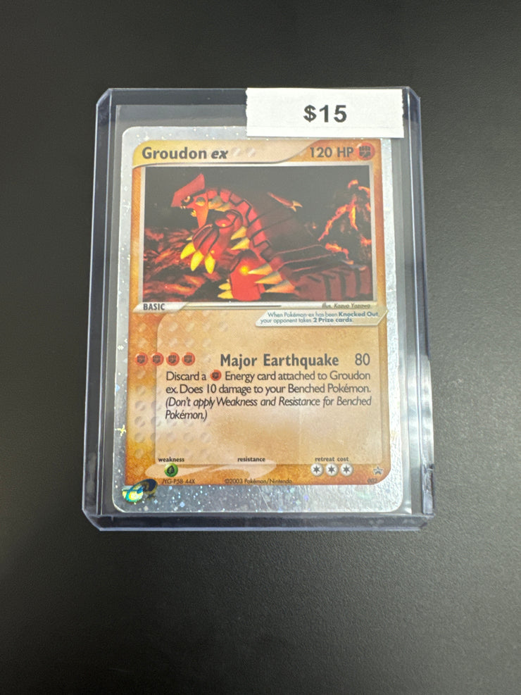 Pokémon Groudon Ex Holo 002