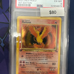 Pokemon Moltres 1st Ed Holo PSA 6