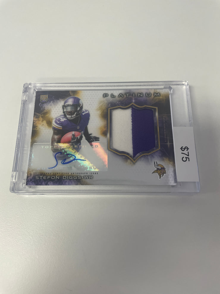 2015 Topps Platinum Stefon Diggs RPA 