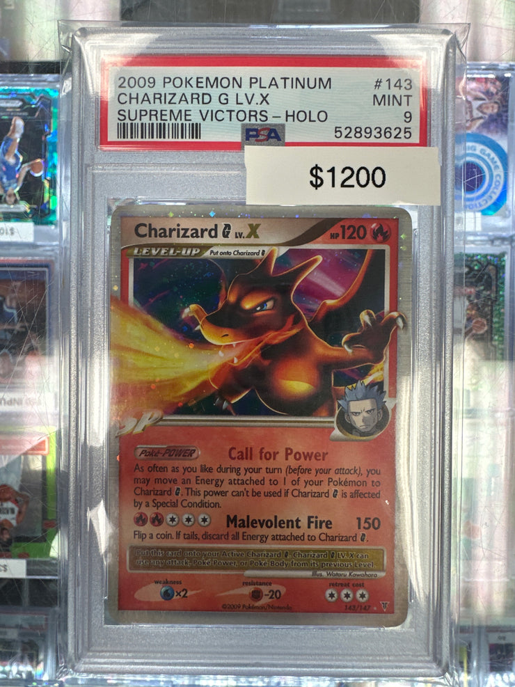 Pokemon Charizard G LV.X 143/147 PSA 9