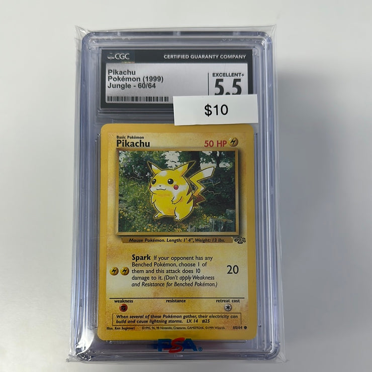 Pokémon Pikachu Jungle 60/64 CGC 5.5