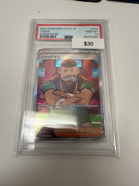 Pokemon Japanese Judge SR #342/190 PSA 10