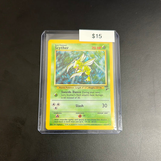 Pokémon Base Set 2 Scyther Holo 17/130