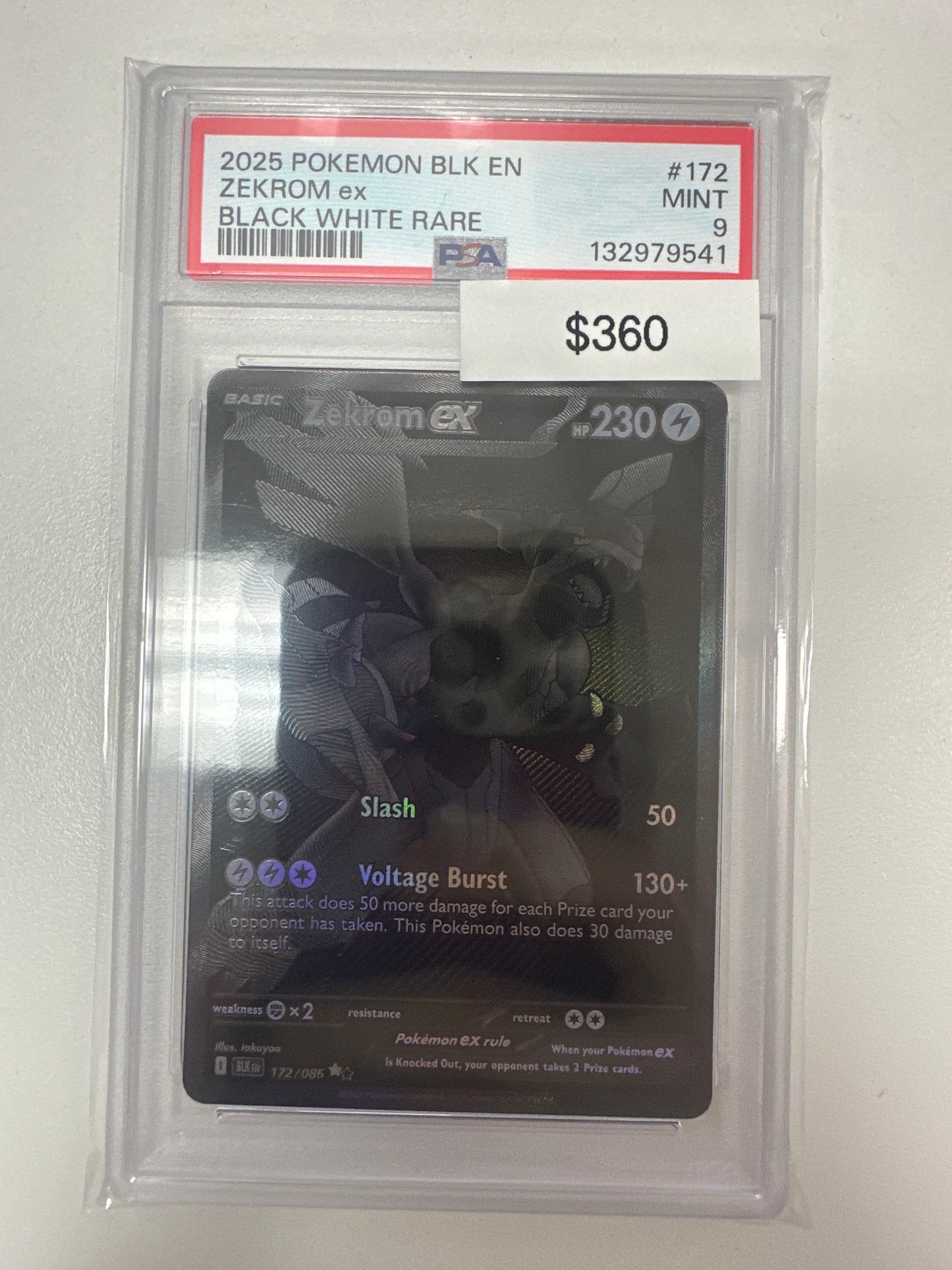 Pokemon Zekrom ex 172/086 PSA 9