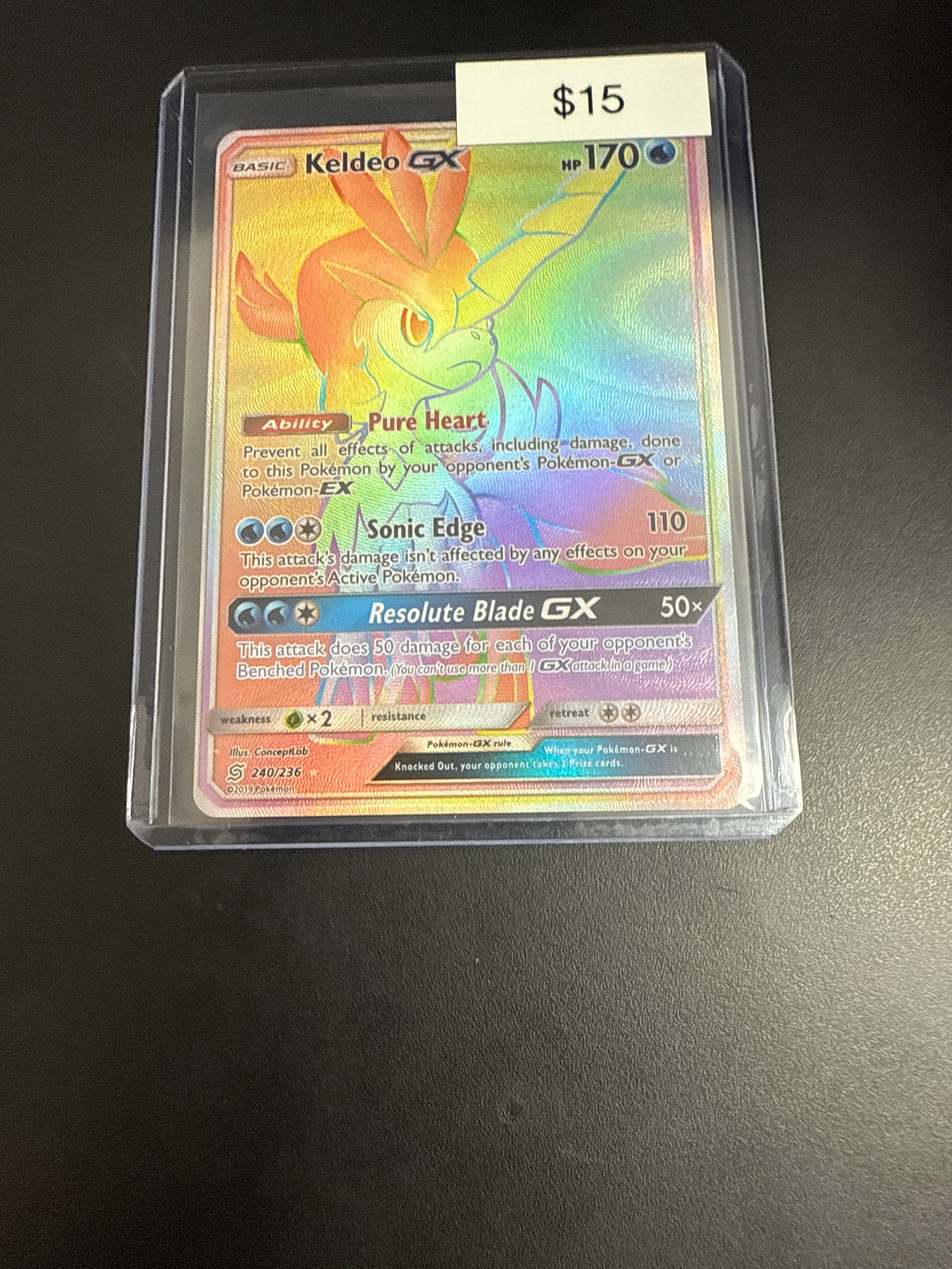 Pokemon Keldeo Gx #240/236