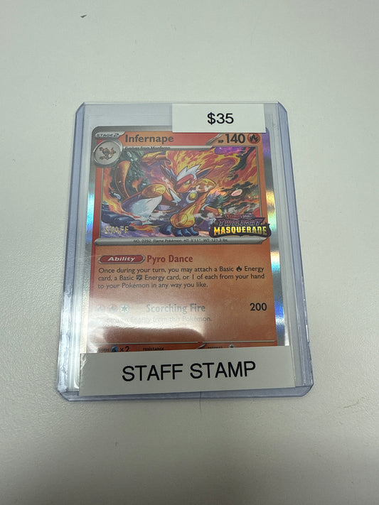 Twlight Masquerade Infernape Staff Stamp #116