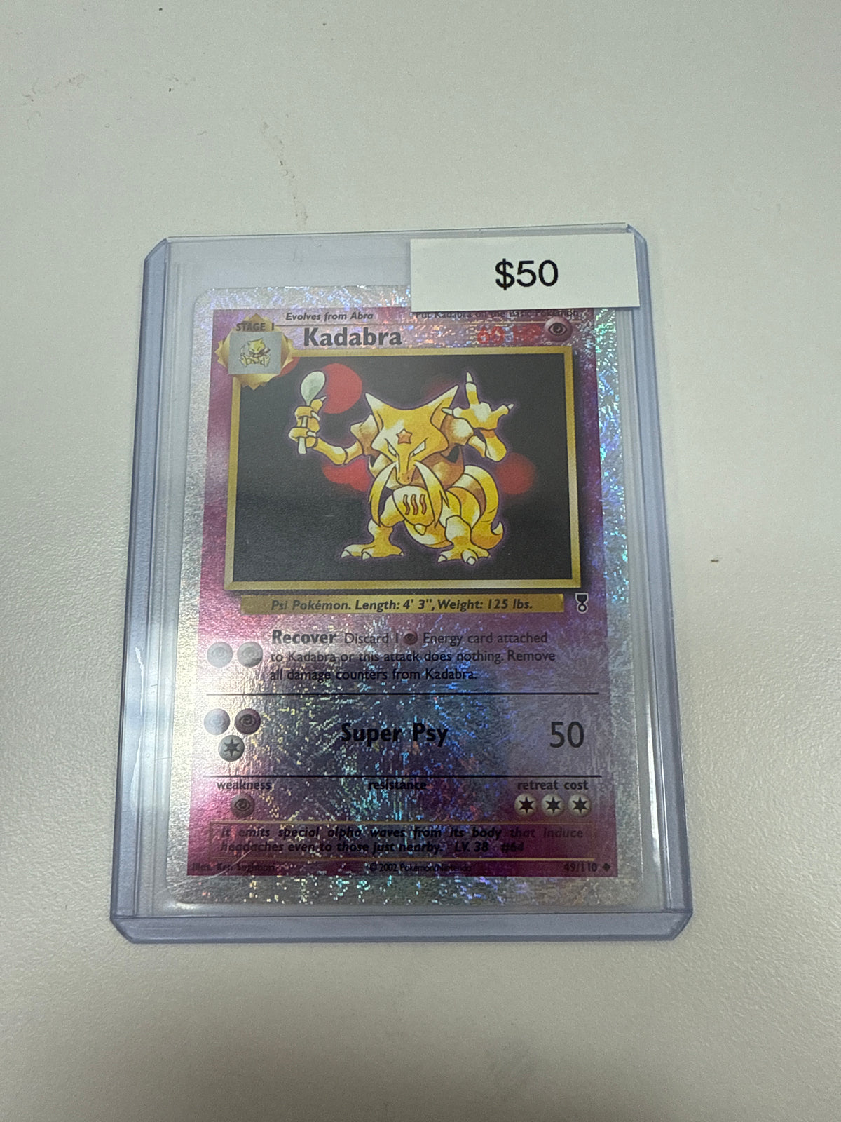 Pokemon Kadabra Reverse Holo #49/110