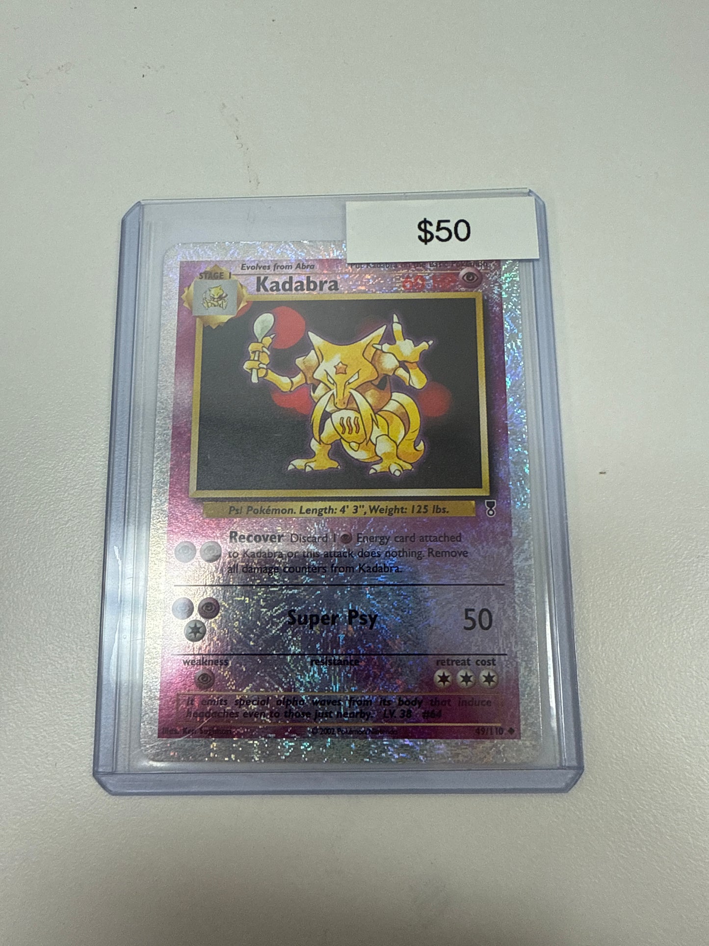 Pokemon Kadabra Reverse Holo #49/110