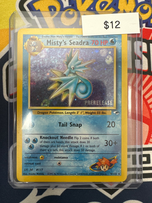 Pokemon Gym Challenge Prerelease Misty’s Seadra 9/132