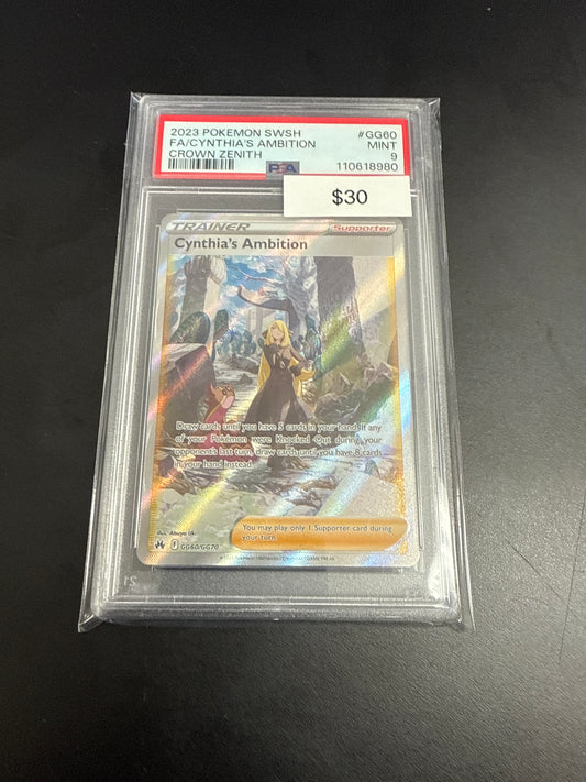 Crown Zenith Cynthia’s Ambition #gg70/gg70 PSA 9
