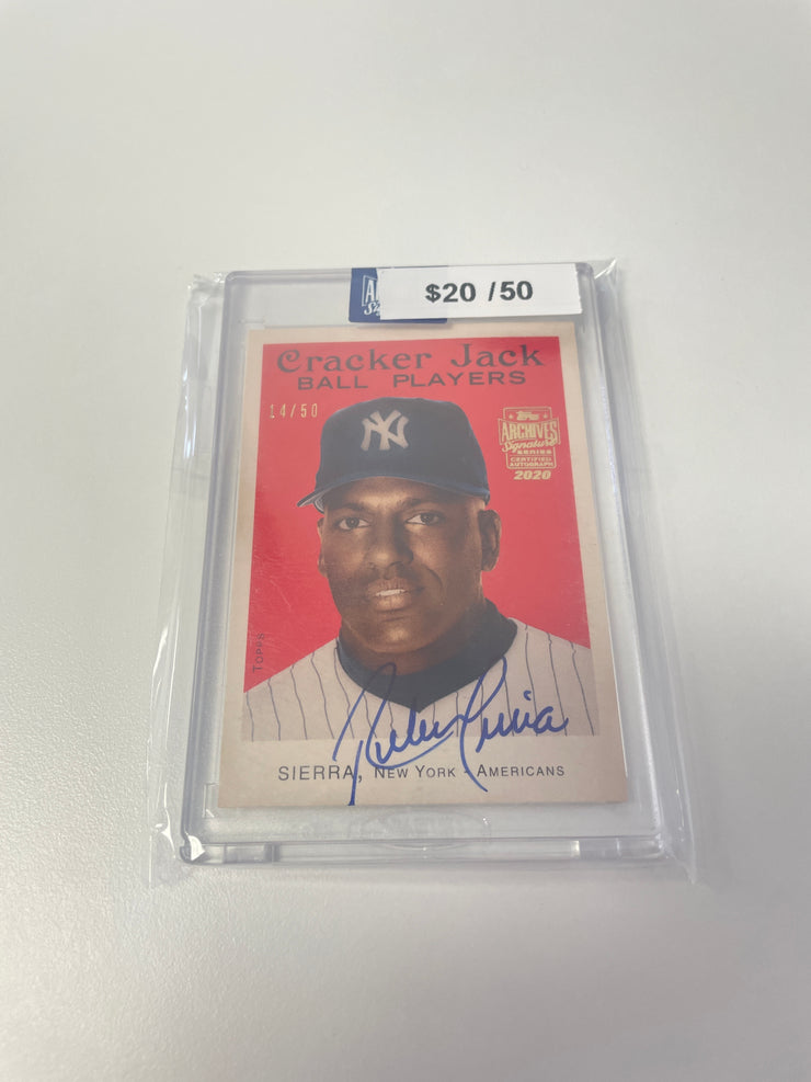 2020 Topps Archives Sierra Auto /50 