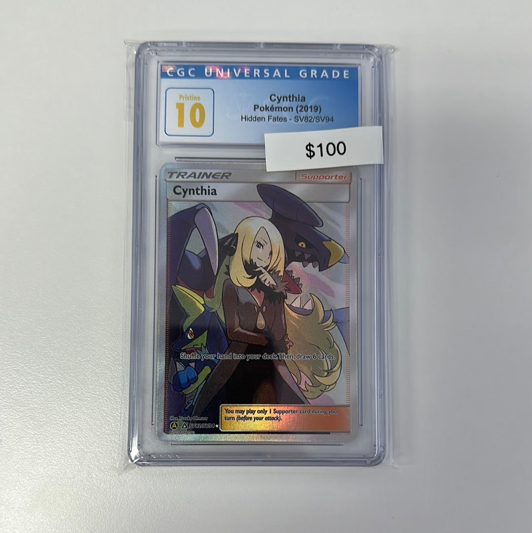 2019 Hidden Fates Cynthia SV82/SV94 CGC 10