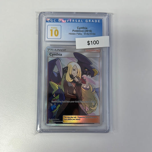 2019 Hidden Fates Cynthia SV82/SV94 CGC 10
