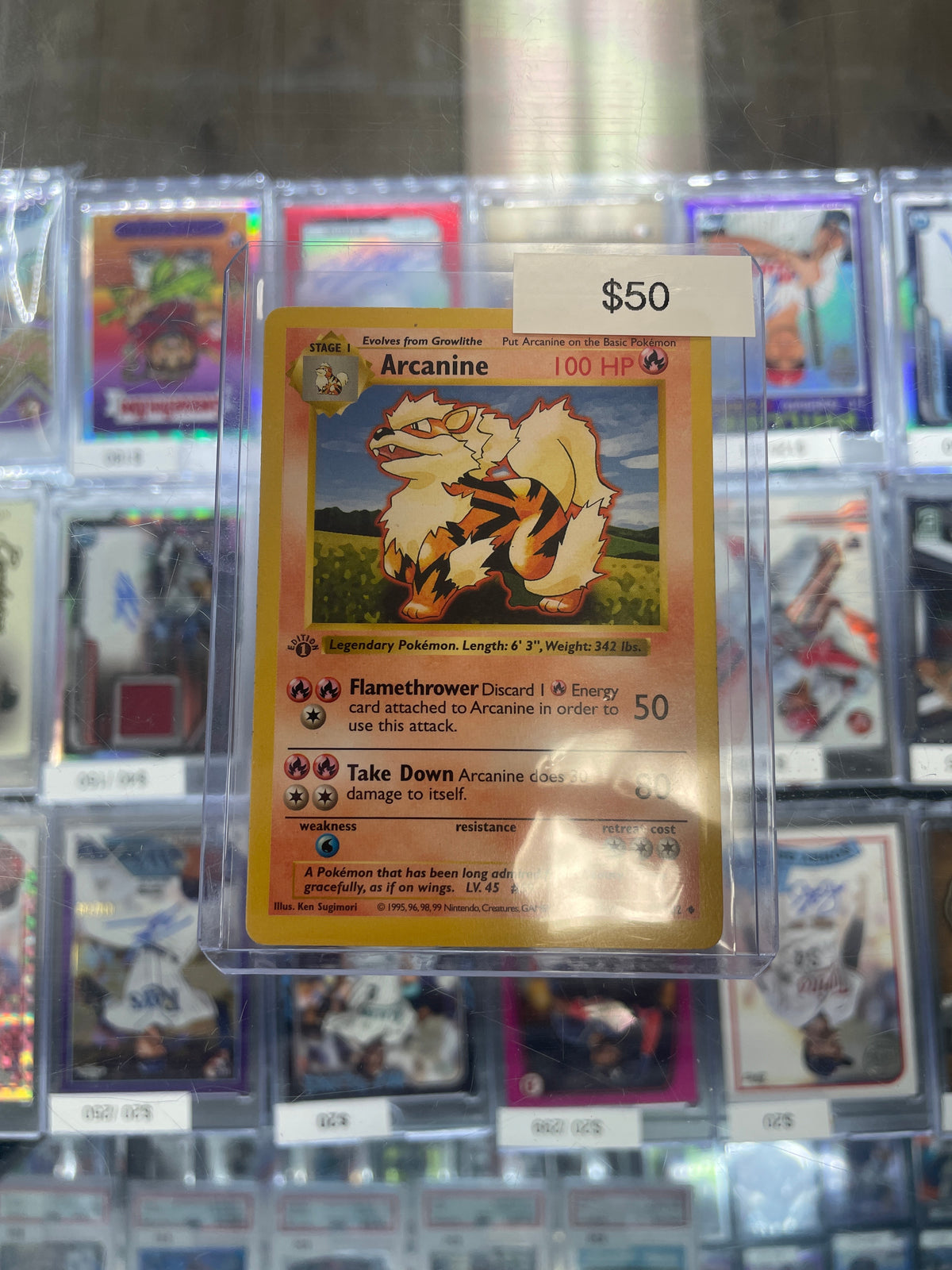 Pokemon Arcanine 1st Edition Base Set #23/102