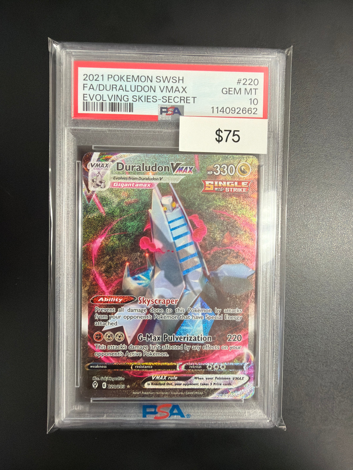 Pokemon Duraludon VMAX #220 PSA 10