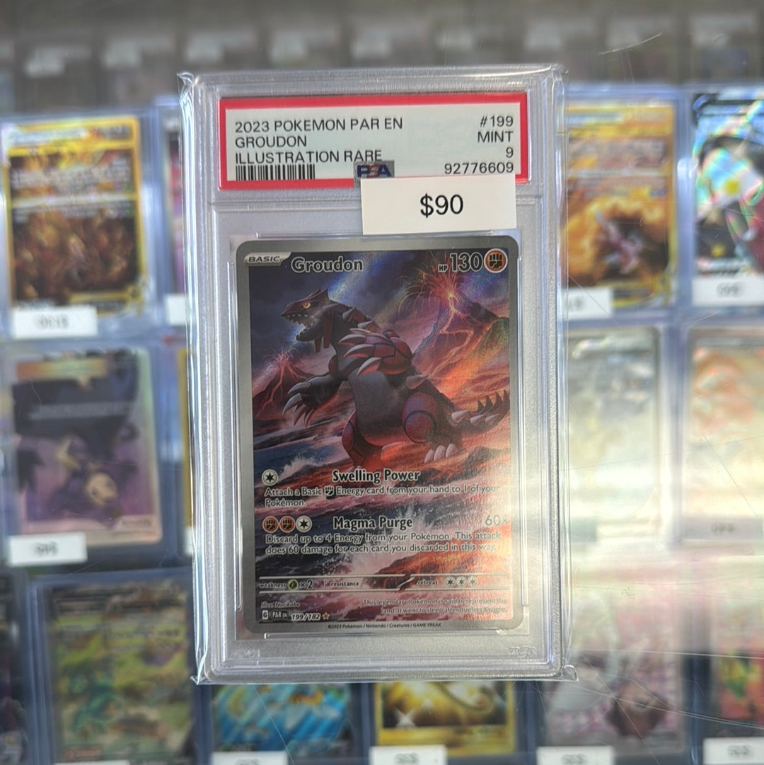 Pokémon Groudon Illustration Rare PSA 9
