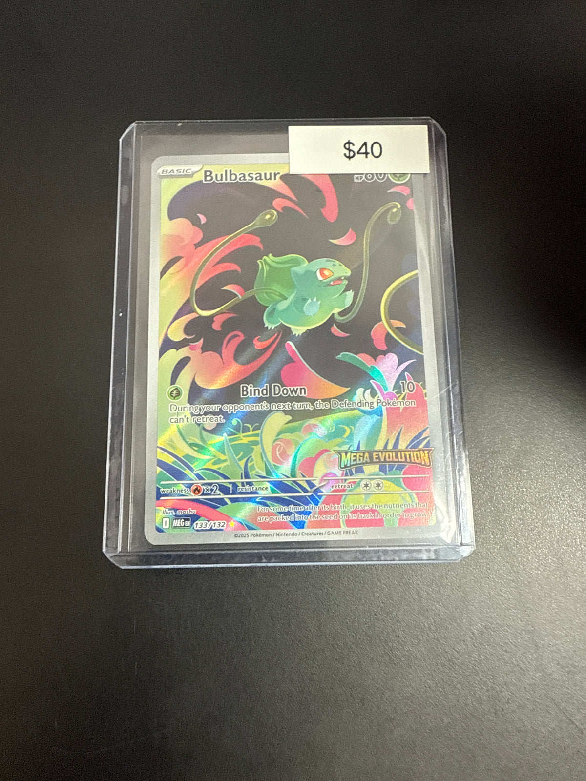 Pokemon Bulbasaur Mega  #133/132