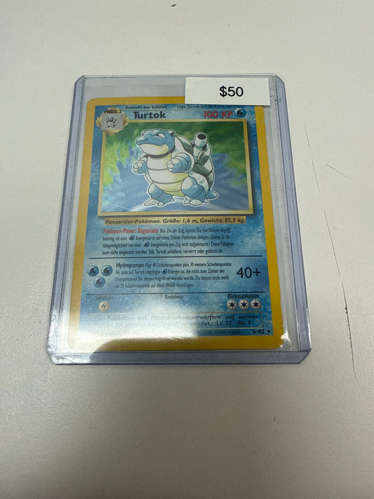 Pokemon Base Set Blastoise (German) Holo #2/102