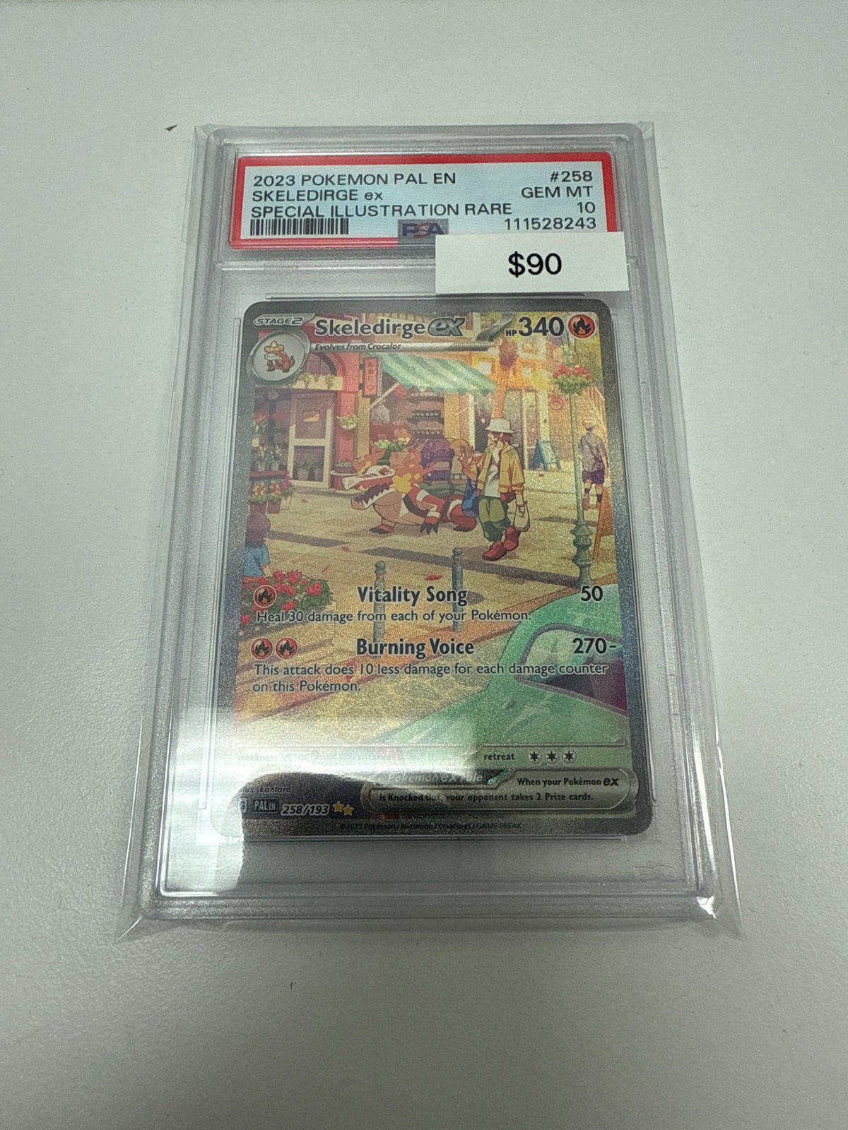 Pokemon Skeledirge Ex #258/193 PSA 10