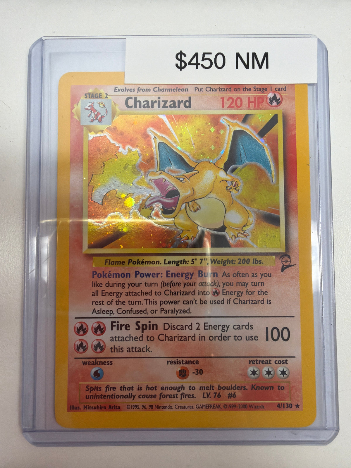 Pokemon Charizard Base Set 2 4/130