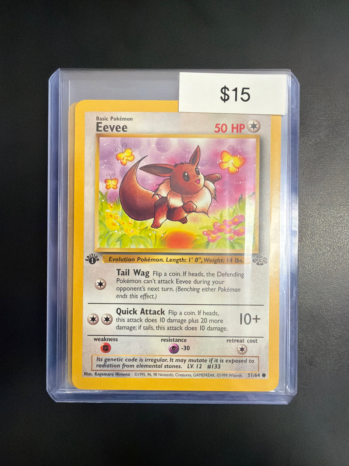 Pokemon Eevee Jungle 1st Ed. 51/64 NM