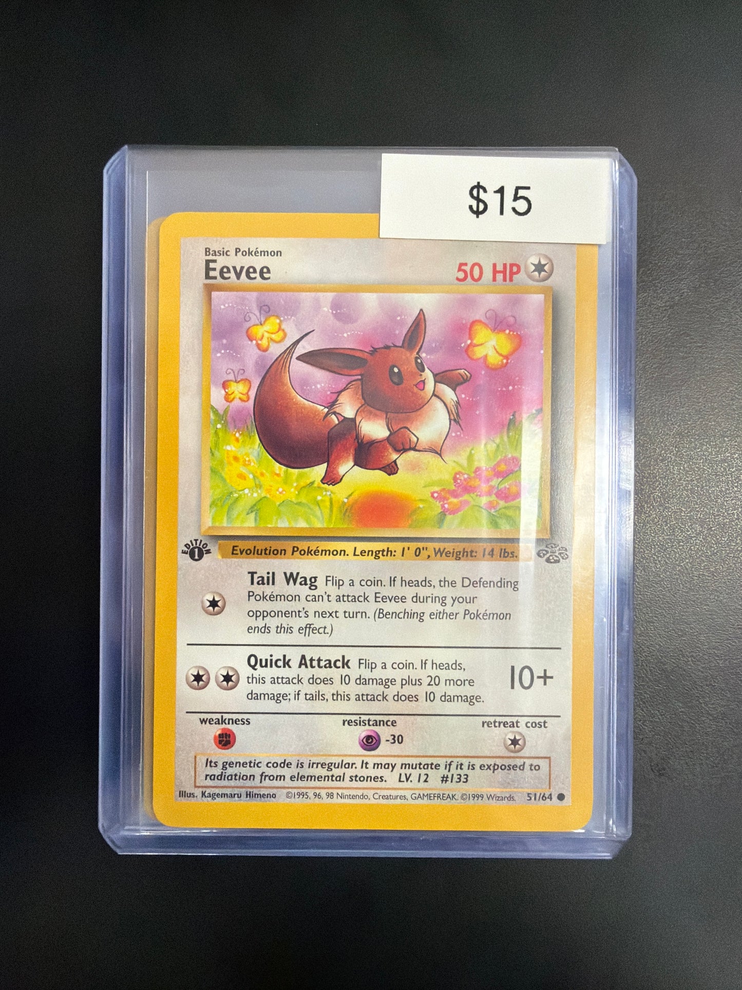 Pokemon Eevee Jungle 1st Ed. 51/64 NM