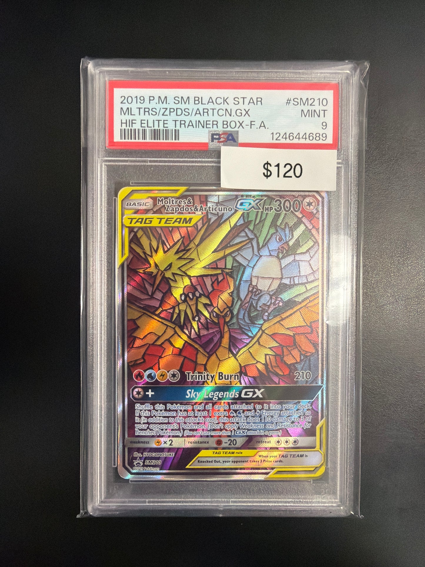 Pokemon Zapdos Moltres Articuno #SM210 PSA 9