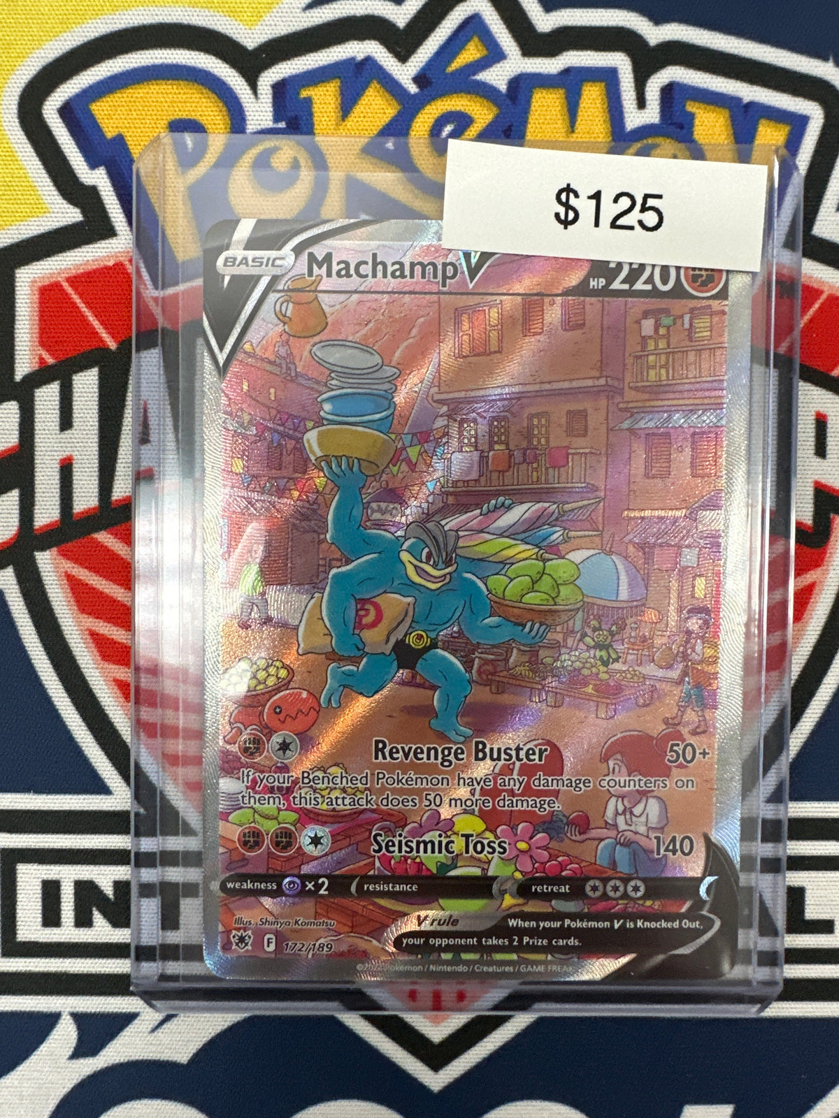 Pokemon Machamp V Alternate Art 172/189 Grail Collectibles AZ Pokemon Machamp V Alternate Art 172/189 Grail Collectibles AZ
