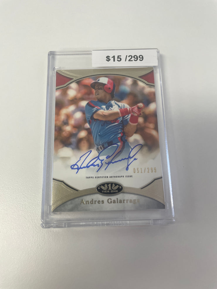 2020 Tier One Andres Galarraga Auto /299 