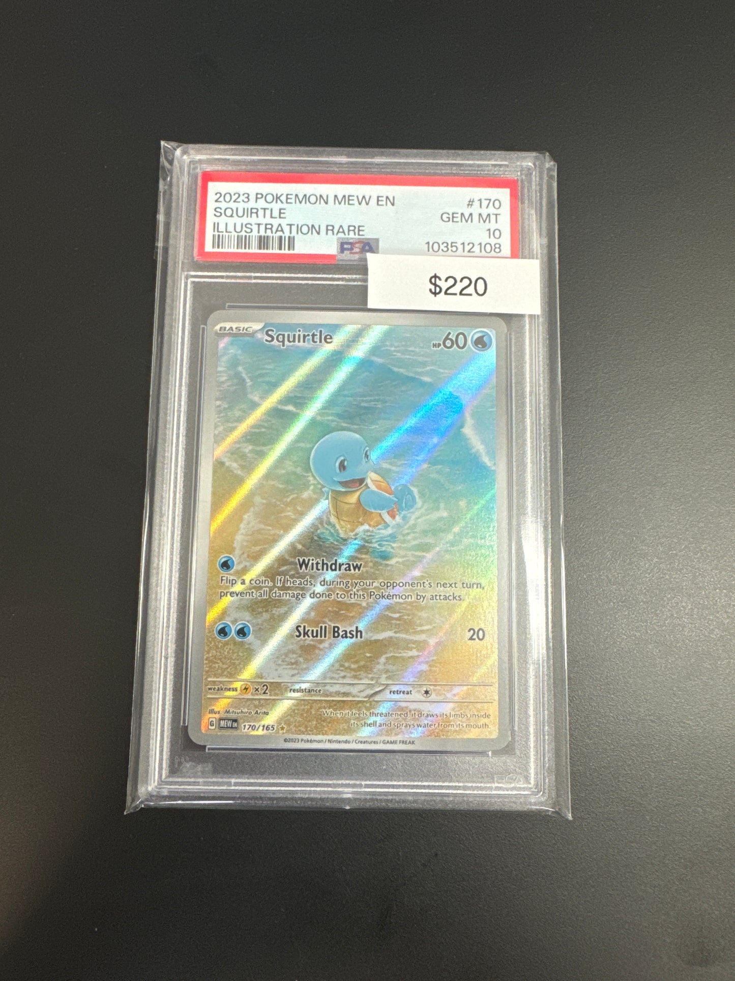 Pokémon Squirtle 151 #170 PSA 10