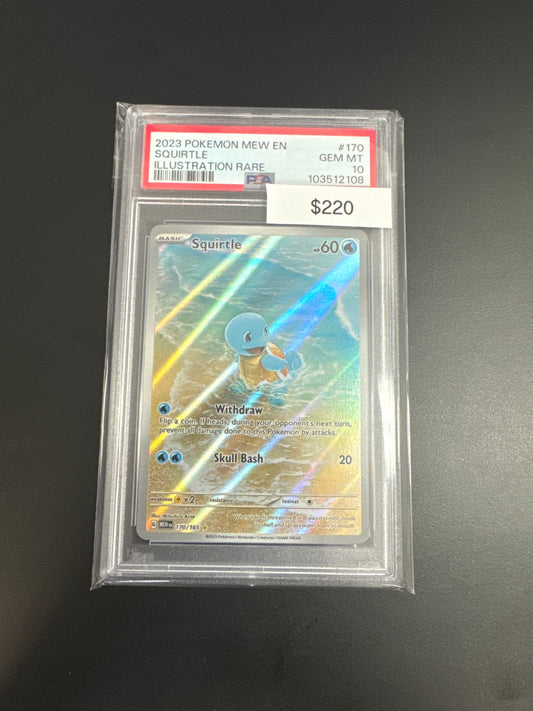 Pokémon Squirtle 151 #170 PSA 10