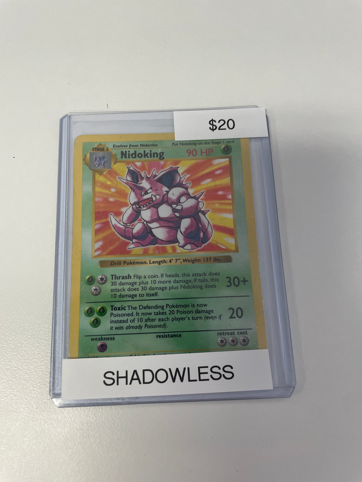 1999 Nidoking Holo Shadowless #11/102