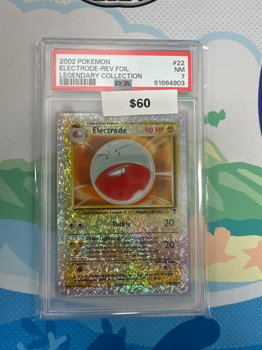 Pokemon 2002 Electrode Legendary Collection Reverse Holo #22 PSA 7
