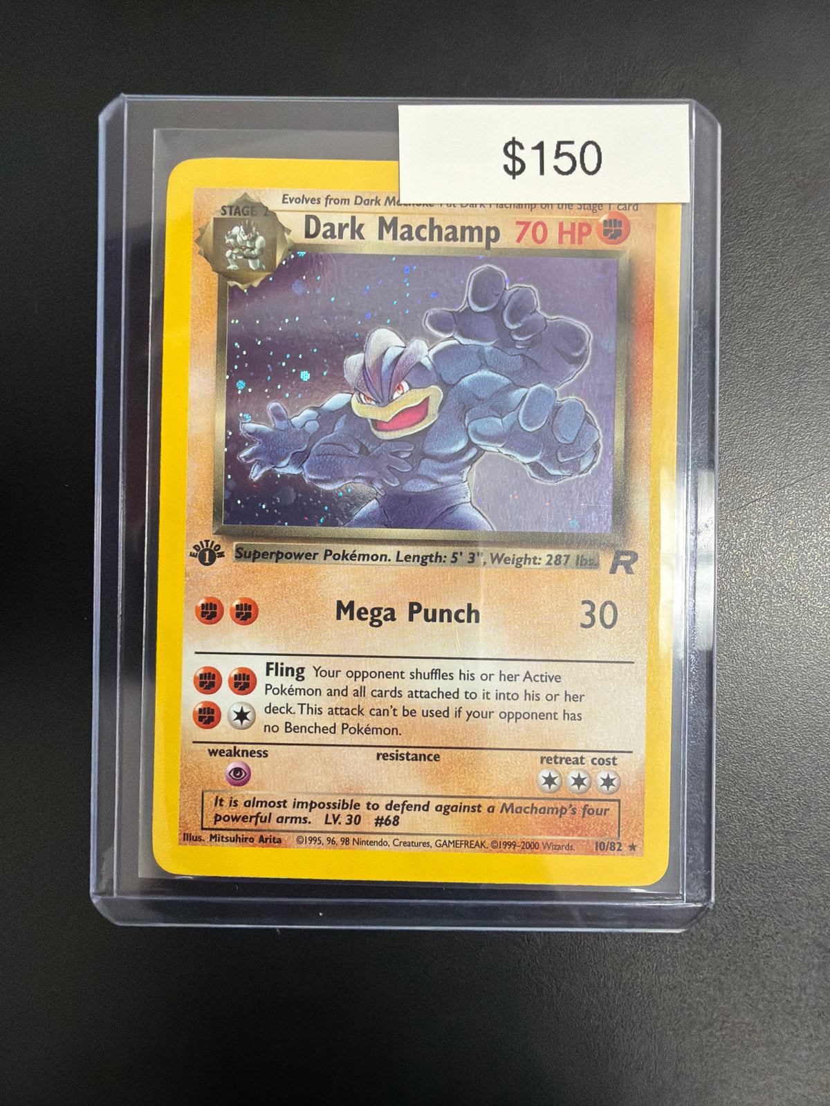Pokemon 1st Edition Rocket Dark Machamp #10/82