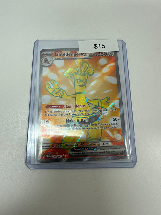 Pokemon Paradox Rift Gholdengo Ex #231/182