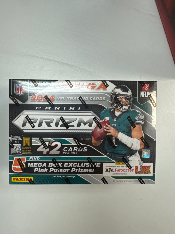 2024 Prizm Football Mega Box Pink