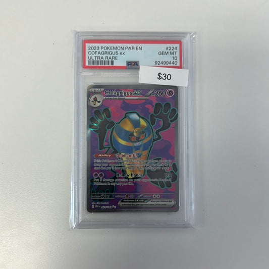Pokémon Full Art COFAGRIGUS EX 224 PSA 10